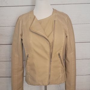 Collection b Faux Leather Jacket - Size Medium